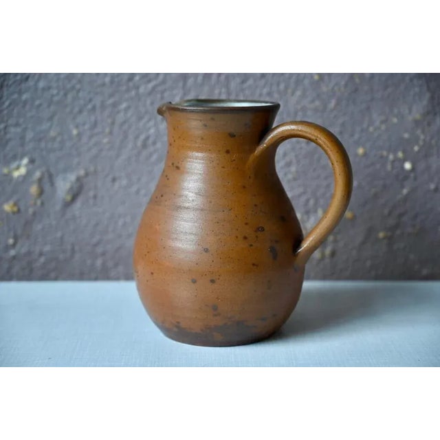 Brutalist Stoneware Pitcher, 1960s For Sale - Image 10 of 10