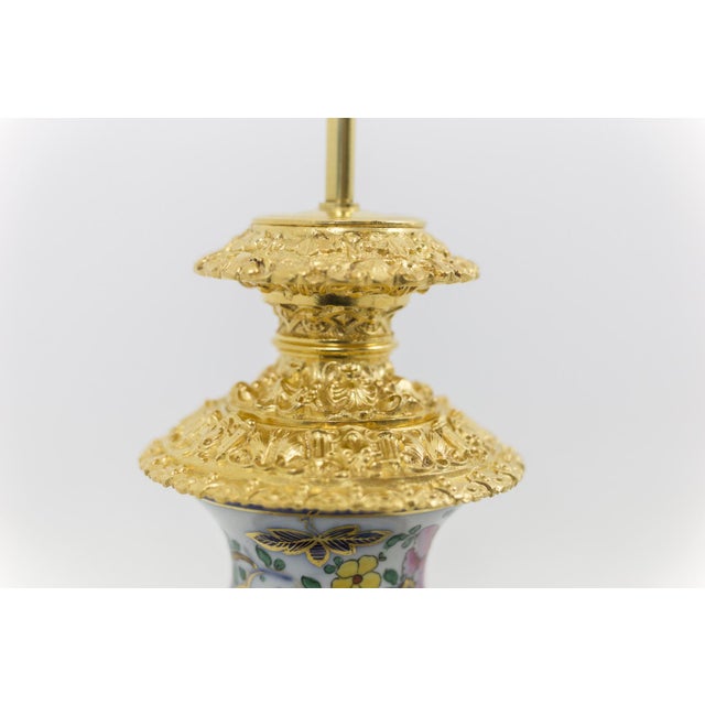 Table Lamps in Porcelain and Gilt Bronze, 1880s, Set of 2 For Sale - Image 5 of 11