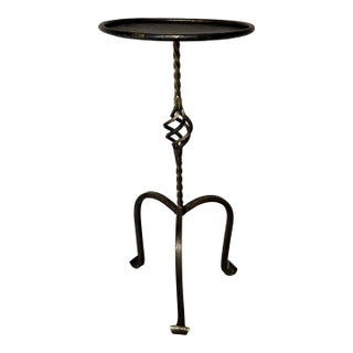 Ornate Spanish Drinks Table With Twisted Stem For Sale
