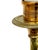 Metal Vintage Pair of Brass & Copper Neoclassical Double-Arm Wall Sconces With Pleated Silk Shades For Sale - Image 7 of 18