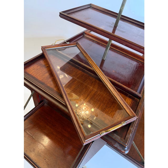 Regency Revival Metamorphic Mahogany Butler's Trolley, England, 1900s For Sale - Image 9 of 18