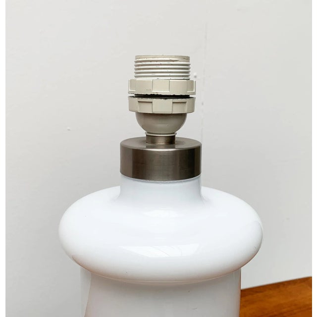 1980s Vintage Danish Glass Apoteker Table Lamp by Sidse Werner for Holmegaard For Sale - Image 5 of 18