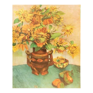1949 After Paul Gauguin "Sunflowers in a Vase", First French Edition Offset Lithograph