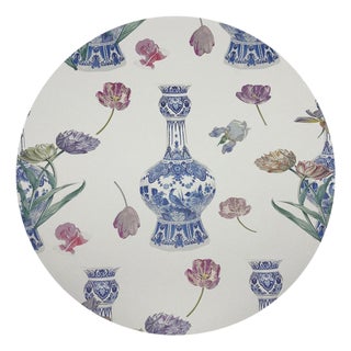 Royal Delft Purissima Vegan Leather Round Pebble Placemat, Set of 4 For Sale