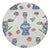 Royal Delft Purissima Vegan Leather Round Pebble Placemat, Set of 4 For Sale
