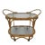 Bamboo Rattan Serving Trolley on Castors For Sale