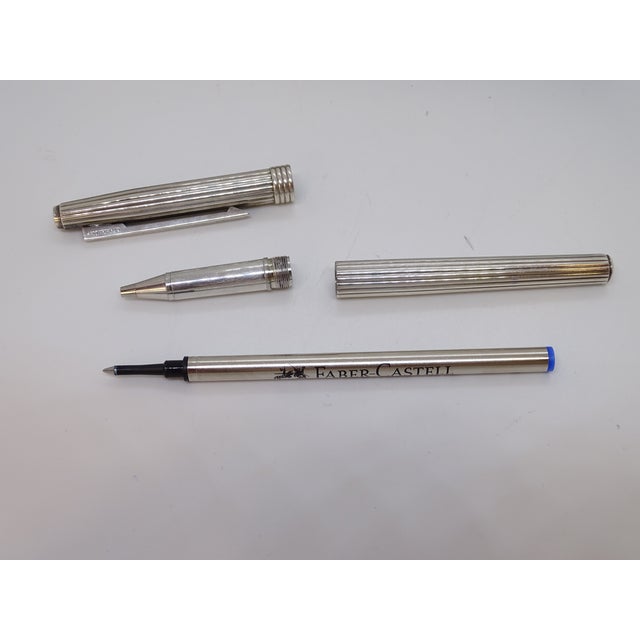 1970s Grooved Ballpoint Pen in Silver-Plated Metal from Dior, 1970s For Sale - Image 5 of 18