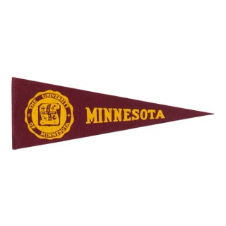 Vintage University of Minnesota Felt Flag For Sale