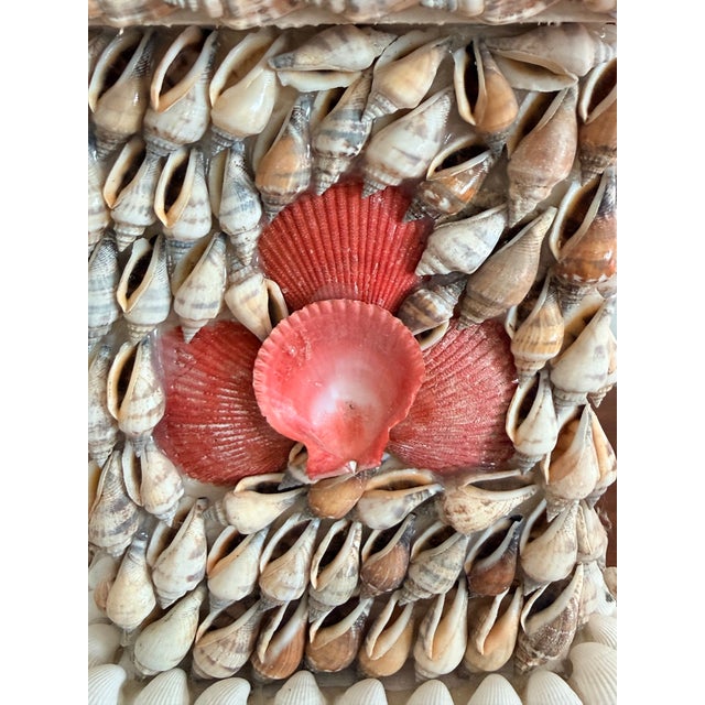 White Monumental Shell Art Obelisk For Sale - Image 8 of 12