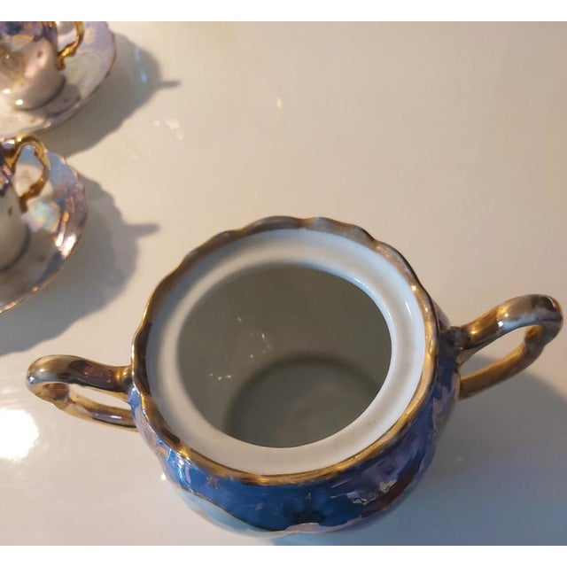 Vintage Silesian Coffee Set, 1920, Set of 14 For Sale - Image 12 of 14