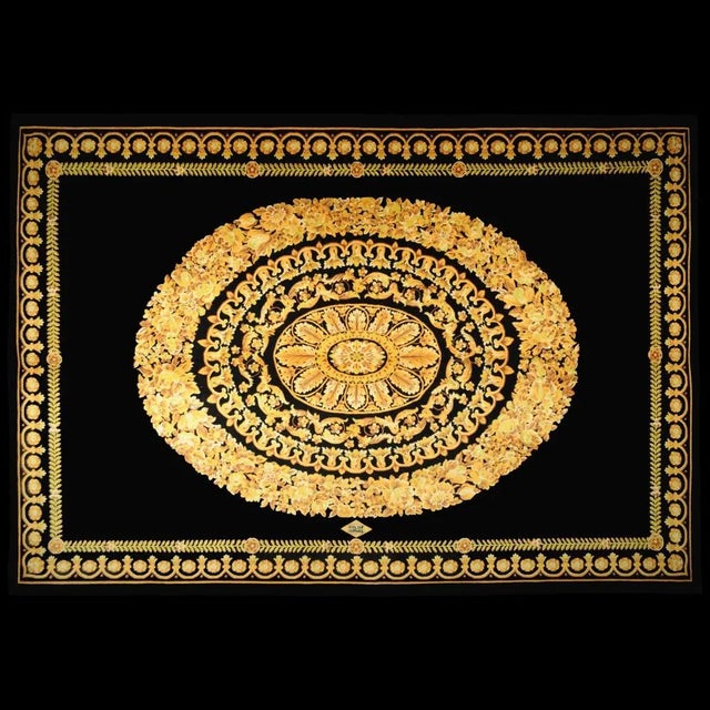 Rug made in China designed and manufactured by Atelier Versace Petit Barocco Nero 200 x 300 In good original condition,...