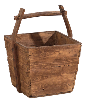 Antique Wooden Basket, 1900s