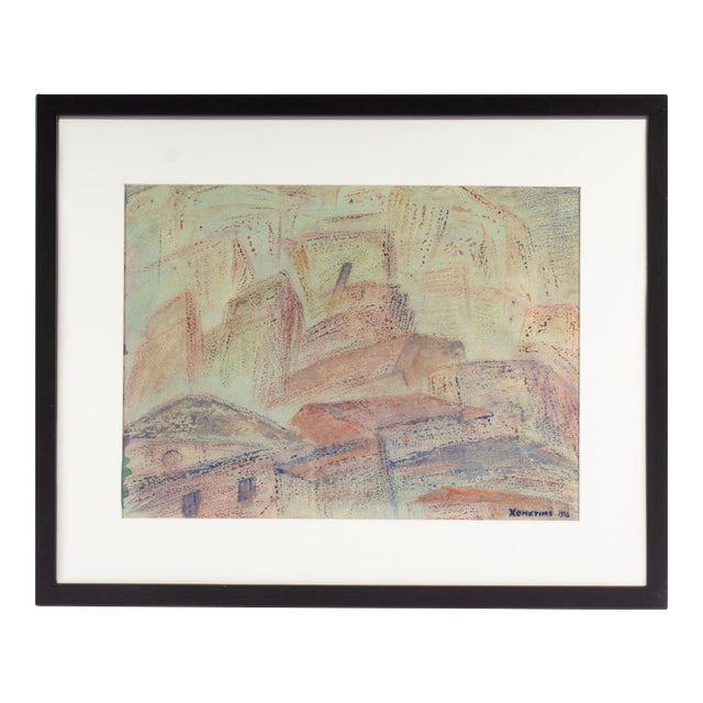 1933 Abstract Watercolor Painting by Harry Knox Smith For Sale