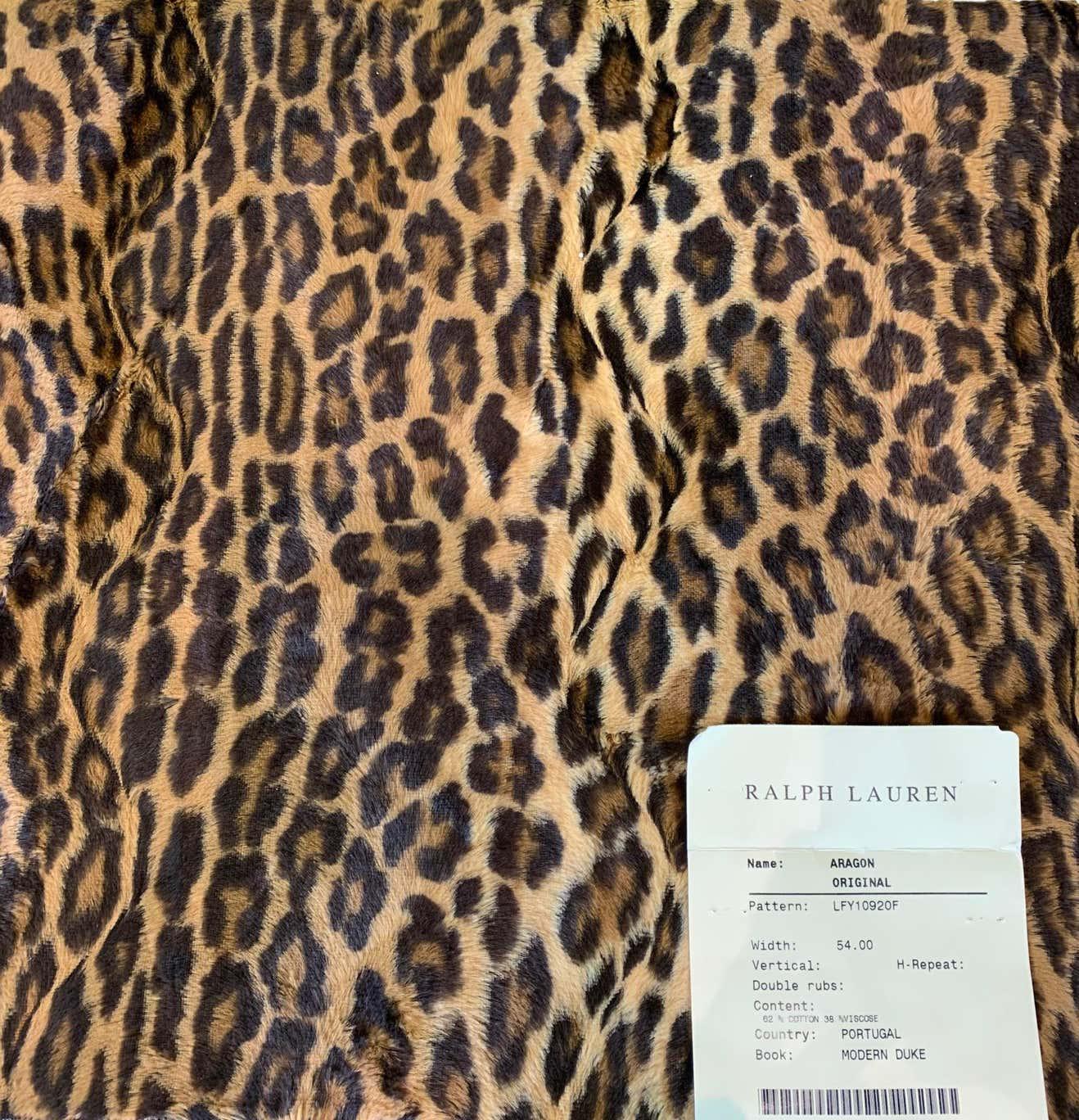 ralph lauren leopard fabric