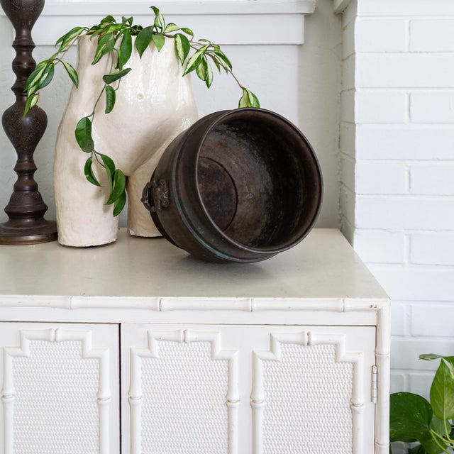 Bronze Jardenier Planter Pot With Russian Stylized Lion Head Handles For Sale - Image 16 of 17