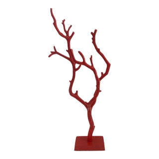 Coral Faux Metal Sculpture For Sale