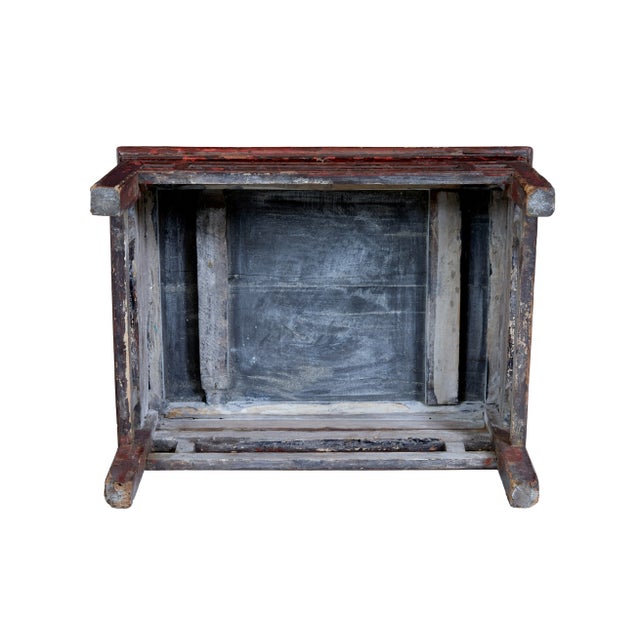 18th Century Red Lacquer Low Occasional Table, 1780s For Sale - Image 4 of 8