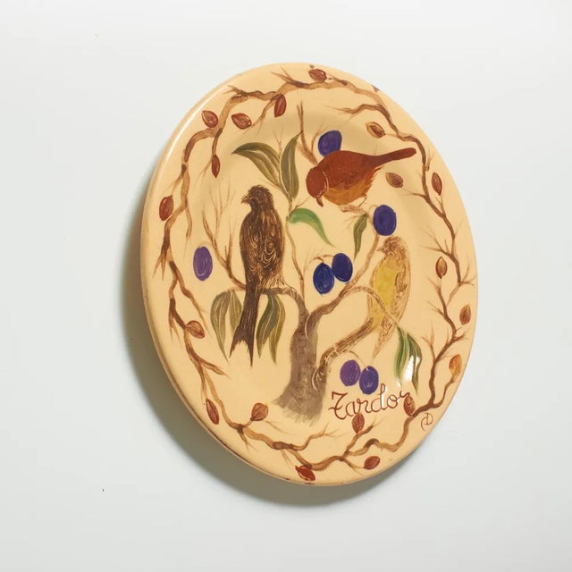 Ceramic Traditional Hand Painted Plate by Diaz Costa, Catalan, 1960s For Sale - Image 6 of 10