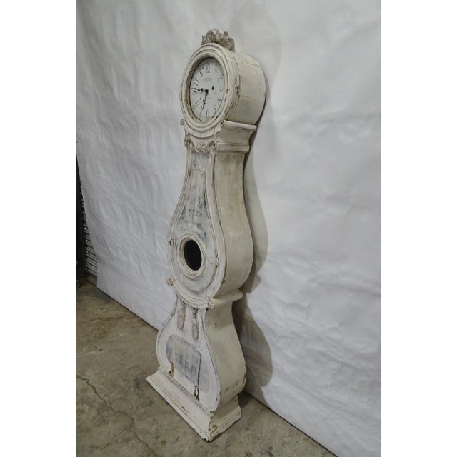 Mora Clock Swedish Original Paint For Sale - Image 4 of 10