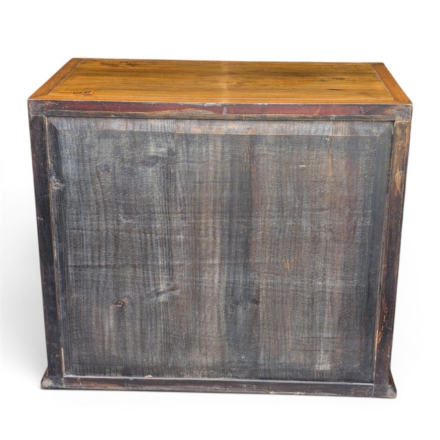 Late 20th Century Chinese Elm End Cabinet For Sale - Image 11 of 11