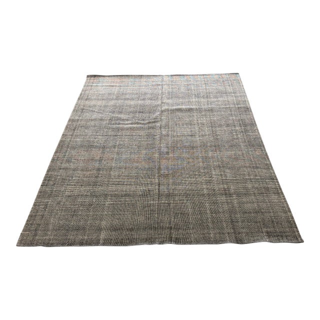 9ft X 12ft Contemporary Woven Wool Area Rug For Sale