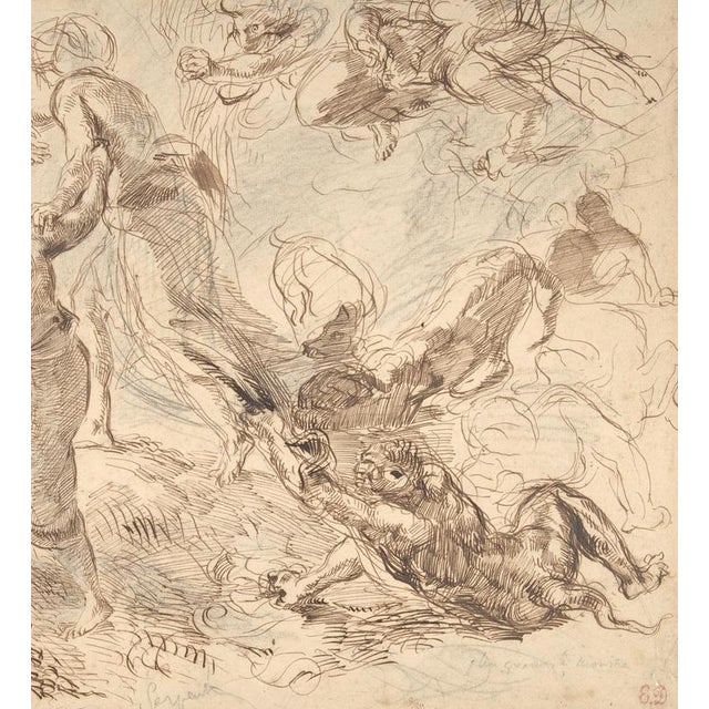 Eugène Delacroix, The Triumph of Genius over Envy, Serigraph For Sale - Image 3 of 4