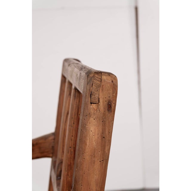 Mid 20th Century Mid 20th Century Set of 6 Spanish Revival Rustic Carved Oak Dining Chairs For Sale - Image 5 of 8