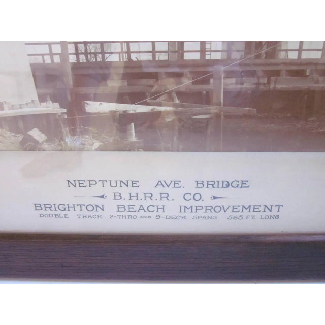 Industrial Brighton Beach NY Railroad Bridge Photograph For Sale - Image 4 of 8