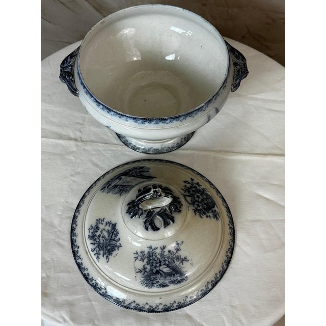Ceramic Antique Ironstone Soup Tureen, 1890 For Sale - Image 7 of 12
