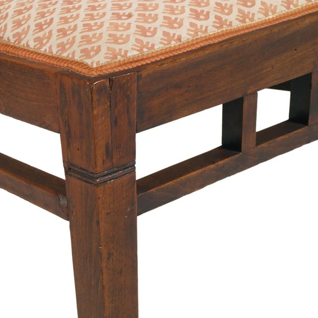 Art Nouveau Walnut Chairs, 1920s, Set of 4 For Sale - Image 8 of 12