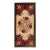 1920s Folk Art Beige Medallion Roses Antique American Hooked Rug For Sale