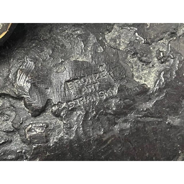 Bronze Ostrich Sculptures by Stransky, Set of 2 For Sale - Image 12 of 16