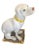 Italian Grand Italian Ceramic Seated Hunting Dog Figurine on Pillow For Sale - Image 3 of 4