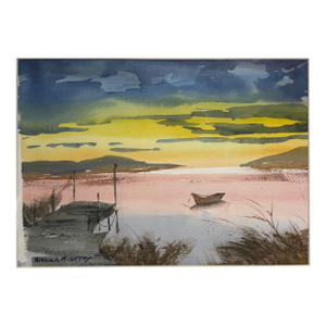"Evening Scene" Watercolor by Patricia McCarthy