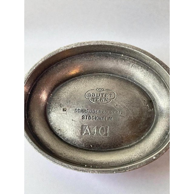 Swedish Pewter Bowl by Edvin Ollers for Schreuder & Olsson, 1975 For Sale - Image 10 of 11