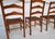 Wood Mid 20th Century Set of Four Wooden Dining Chairs With Rush Seats For Sale - Image 7 of 17