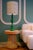 Java Side Table in Tinted Rattan and Imitation Grained Leather by Popus Editions For Sale - Image 4 of 5