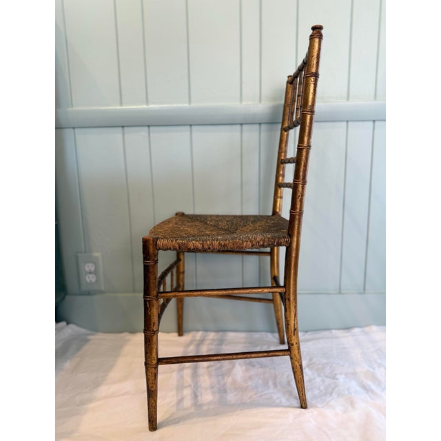 Mid-Century Italian Rush-Seat Side Chair, C. 1952-1963 For Sale In Nashville - Image 6 of 12