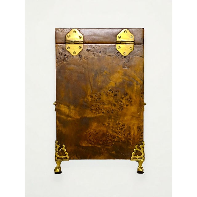 2000 - 2009 Mahogany Burl Knife Box Attributed to Theodore Alexander For Sale - Image 5 of 12