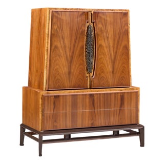 Helen Hobey Baker Mid Century Walnut Highboy Dresser For Sale
