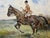 British Sporting School, Circa 1990 – The Huntsman on a Bay Hunter – Equestrian Watercolor Gilt Framed & Mounted For Sale - Image 10 of 11