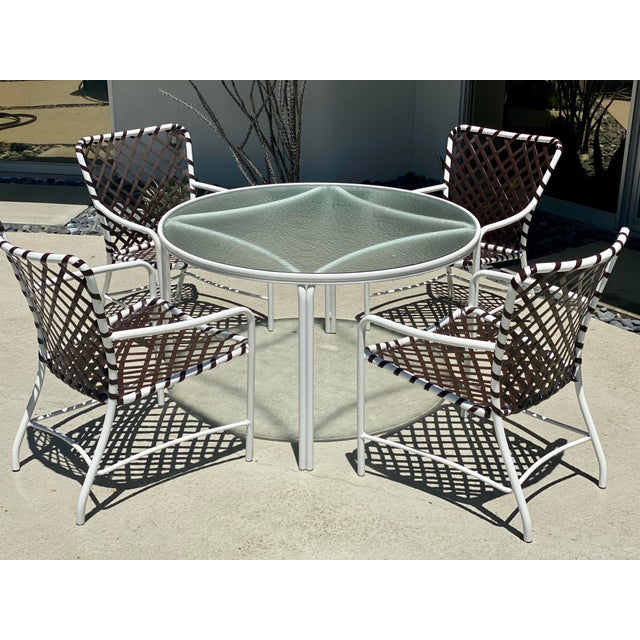 Vintage Brown Jordan Tamiami Patio Dining Set 5 Pieces Chairish