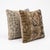 Mid-Century Modern Muted Anatolian Rug Pillow Cover 19'' X 20'' - Set of Two For Sale - Image 3 of 4