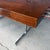 Scandinavian Modern Rosewood and Walnut Extension Dining Table With Chrome Base For Sale - Image 9 of 12