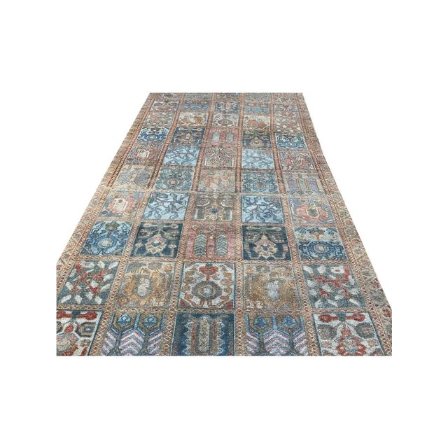 1940s Vintage Old Persian Bakhtiari Area Rug 5x10 For Sale - Image 4 of 10