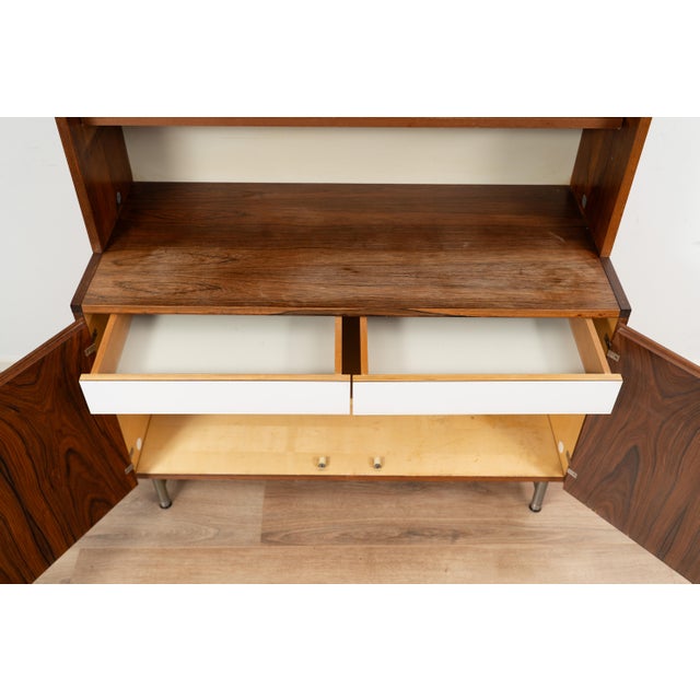 Brown Wall Cabinet by Cees Braakman for Pastoe, 1950s For Sale - Image 8 of 17