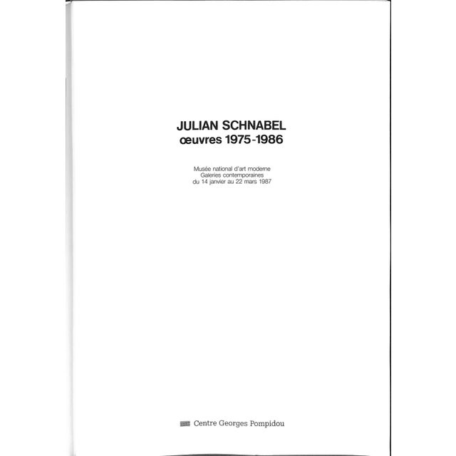 Traditional "Julian Schnabel: Oeuvres 1975-1986" 1986 Serota, Nicholas and Blistene, Bernard (Inscribed) For Sale - Image 3 of 12