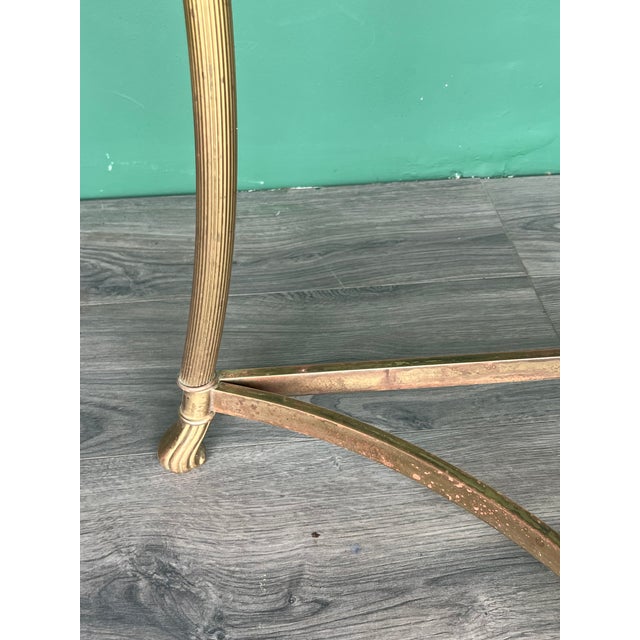 Metal 1960s Mid Century Italian Brass Console Base For Sale - Image 7 of 8