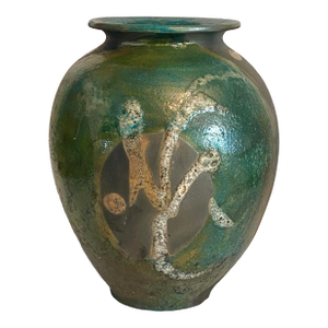 Raku Vase Studio Art Pottery