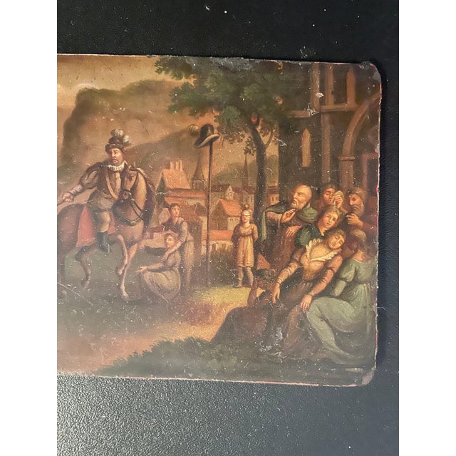19th Century Swiss Oil Painting of the Legend of William Tell For Sale - Image 4 of 12